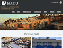 Tablet Screenshot of alleninc.com